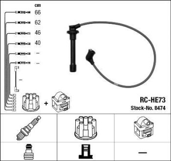 Высоковольтные провода NGK RCHE73