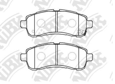 КОЛОДКИ ГАЛЬМІВНІ NiBK PN0544