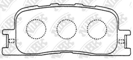 Колодки тормозные (без датчика) NiBK PN1458