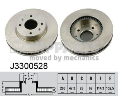 Тормозной диск NIPPARTS J3300528