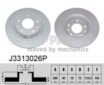 Тормозной диск NIPPARTS J3313026P