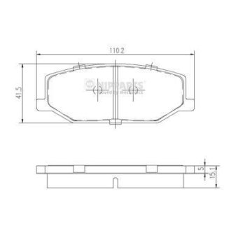 Тормозные колодки NIPPARTS J3608003