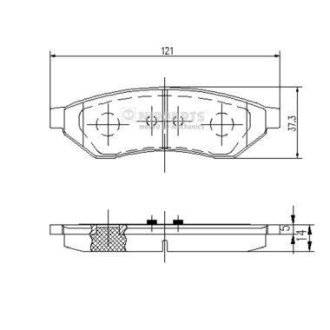 Тормозные колодки NIPPARTS J3610902