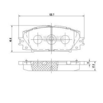 Тормозные колодки NIPPARTS N3602127