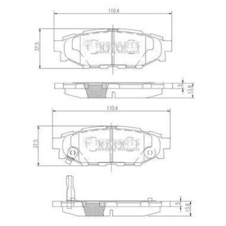 Тормозные колодки NIPPARTS N3617004