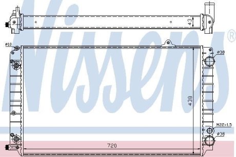 Радиатор охлаждения NISSENS 60239