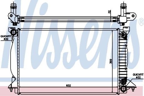 Радиатор NISSENS 60303A