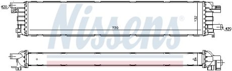 Радиатор охлаждения NISSENS 60354