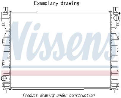 Радиатор системы охлаждения NISSENS 606236