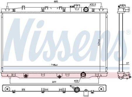 Радіатор NISSENS 606443