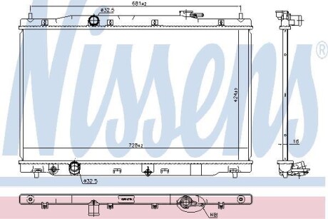 Радиатор NISSENS 606444