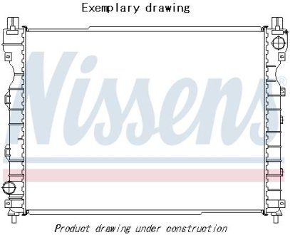 Радиатор системы охлаждения NISSENS 606515