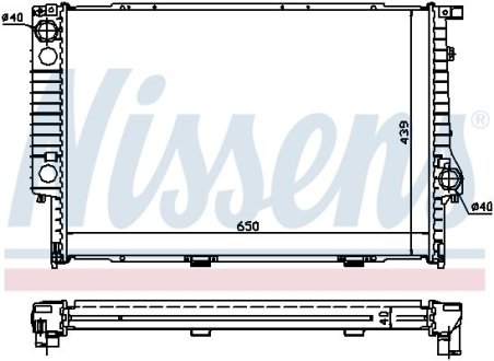 Радиатор охлаждения NISSENS 60747A