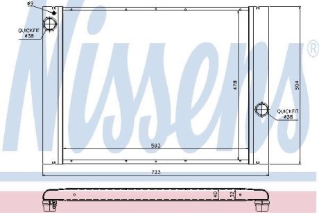 Радиатор охлаждения NISSENS 60764