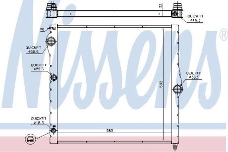 Радиатор NISSENS 60827