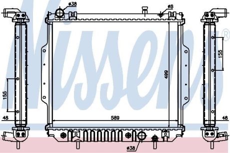 Радиатор охлаждения NISSENS 61020A