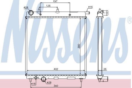 Радиатор охлаждения NISSENS 61279