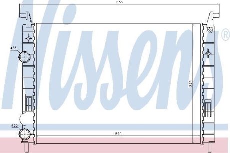 Радиатор охлаждения NISSENS 61683