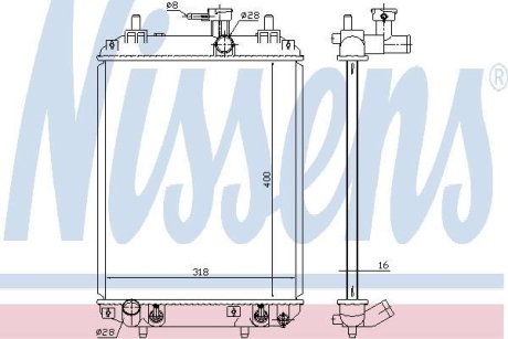 Радиатор охлаждения NISSENS 617548