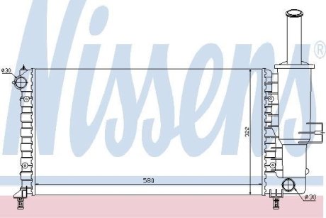 Радиатор охлаждения NISSENS 61764