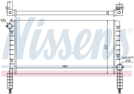 Радиатор охлаждения NISSENS 61769