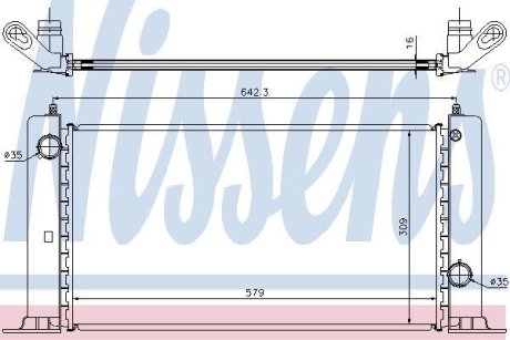 Радиатор охлаждения NISSENS 61883A