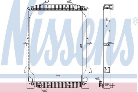 Радиатор NISSENS 61971A