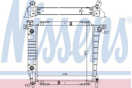 Радіатор NISSENS 620671