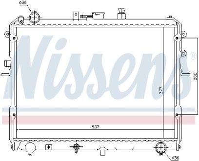 Радиатор охлаждения NISSENS 62381