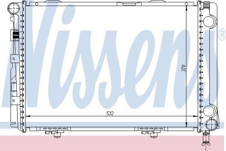 Радиатор охлаждения NISSENS 62549A