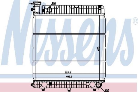 Радиатор NISSENS 62635