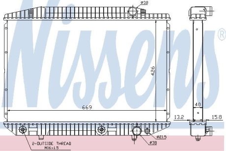 Радіатор NISSENS 62727A