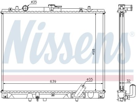 Радиатор системы охлаждения NISSENS 62895A