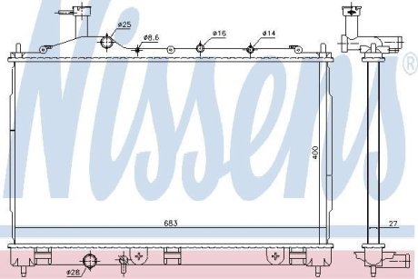 Радиатор NISSENS 628987