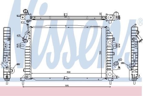 Радиатор системы охлаждения NISSENS 630705