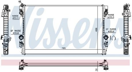Радиатор охлаждения NISSENS 63779