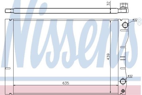 Радиатор охлаждения NISSENS 63881