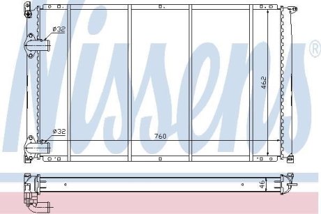 Радиатор системы охлаждения NISSENS 63922