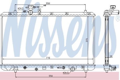 Радиатор NISSENS 64205