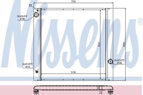 Радиатор охлаждения NISSENS 64314