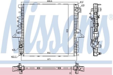 Радиатор NISSENS 64333