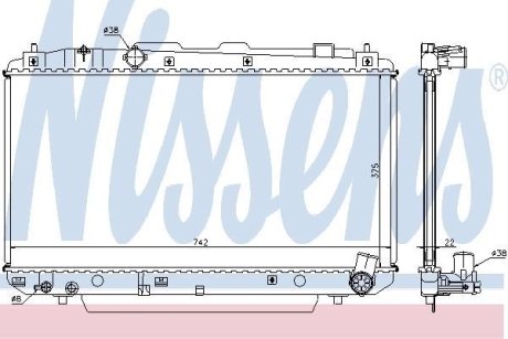 Радиатор охлаждения NISSENS 64638A