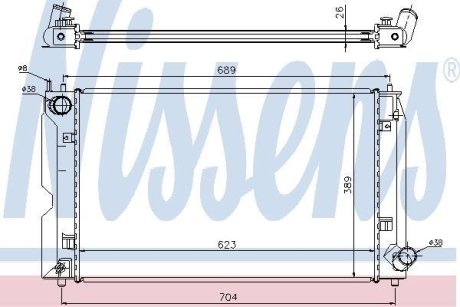 Радиатор системы охлаждения NISSENS 64647A