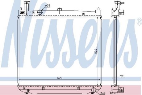 Радиатор охлаждения NISSENS 64649A