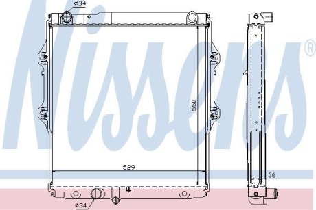 Радиатор охлаждения NISSENS 64698