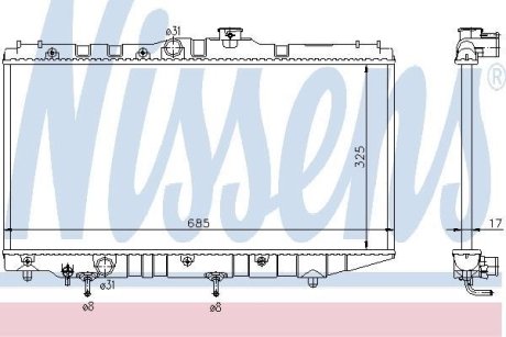 Радіатор охолоджування NISSENS 647191