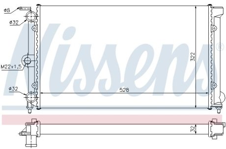 Радиатор охлаждения NISSENS 651111