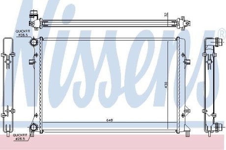 Радиатор охлаждения NISSENS 65307