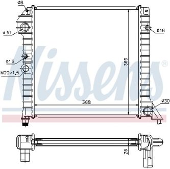 Радиатор охлаждения NISSENS 65518