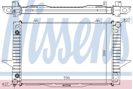 Радиатор охлаждения NISSENS 65535A